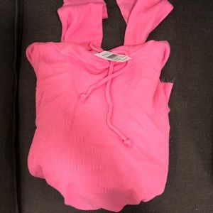 Brandy Melville Pink hooded thermal